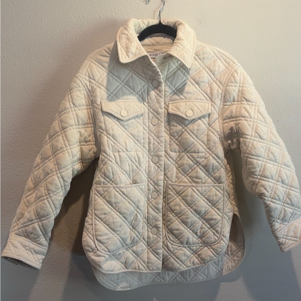 Shona Joy Alessia Oversized Quilted Jacket Shacket Small - Picture 4 of 6